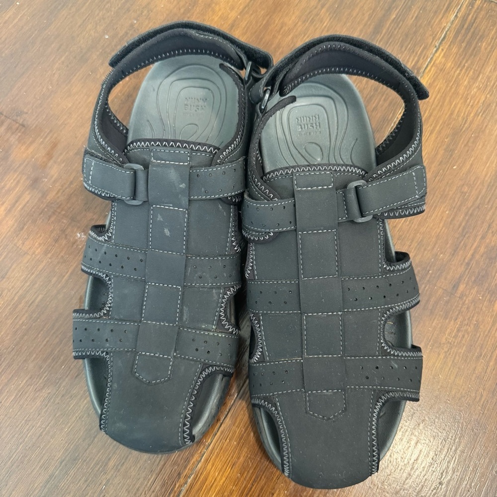Nunn Bush Rio Bravo Fisherman Closed Toe Mens Sandals Black Size 13W Outdoor - Picture 2 of 8